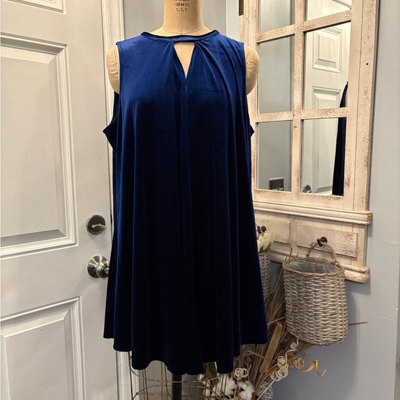 Umgee Chic Royal Blue Fairygoth Keyhole Mini Dress Size Medium - Picture 1 of 5